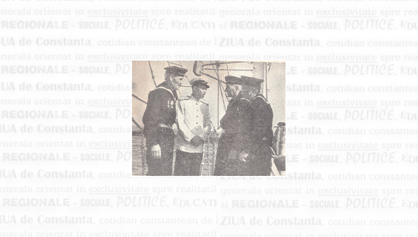 Iulie 1955. Trei marinari potemkiniști la bordul navei-școală “Mircea”