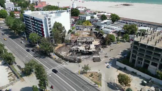 foto video imagini din drona cu fostul club bellagio din mamaia la o zi dupa incendiu 907617