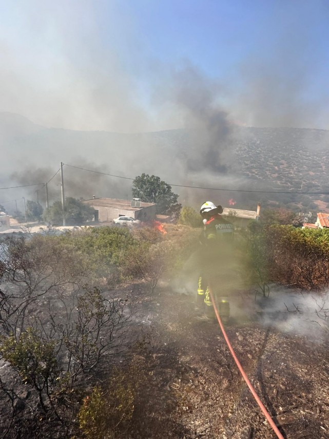 foto prima misiune de stingere a pompierii romani dislocati in grecia 907666