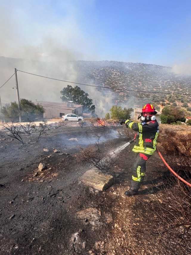 foto prima misiune de stingere a pompierii romani dislocati in grecia 907666