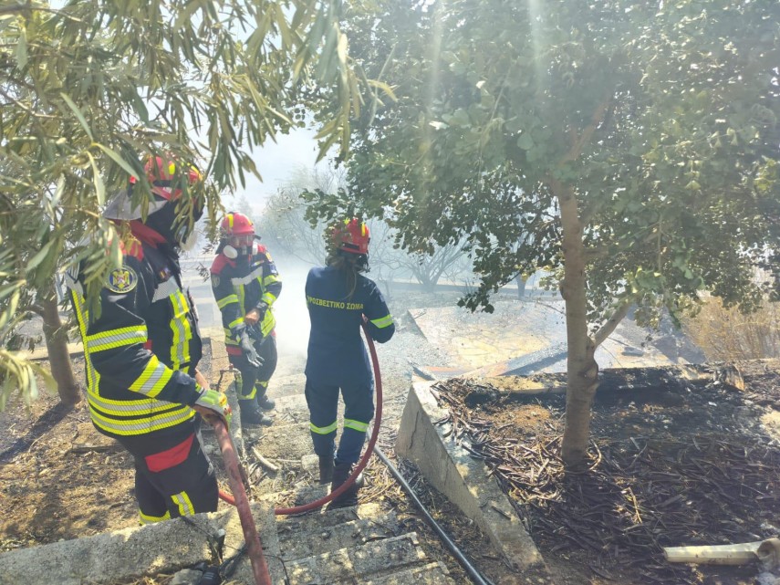 foto prima misiune de stingere a pompierii romani dislocati in grecia 907666