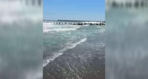 FOTO+VIDEO. Știri Constanța Lanț uman pe plaja Delta din Jupiter pentru salvarea a trei persoane. Un bărbat de 35 de ani nu a mai putut fi salvat