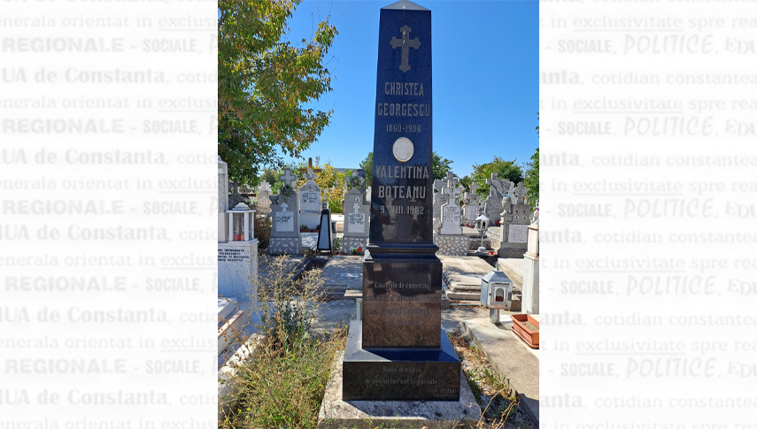 Mormântul primarului Cristea Georgescu din Cimitirul Central Constanța