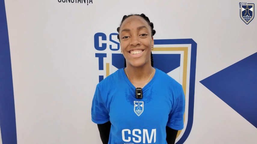 Whitney James Marin. Sursa foto: captură Facebook (CSM Constanța)