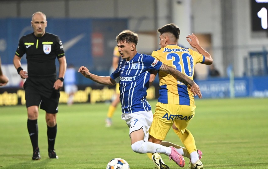 Răzvan Tănasă, în meciul cu Petrolul. Sursa foto: Farul Constanța