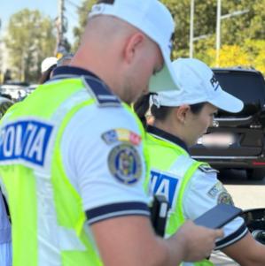 Acțiune a polițiștilor rutieri în Portul Constanța. Sancțiuni de peste 8.000 de lei