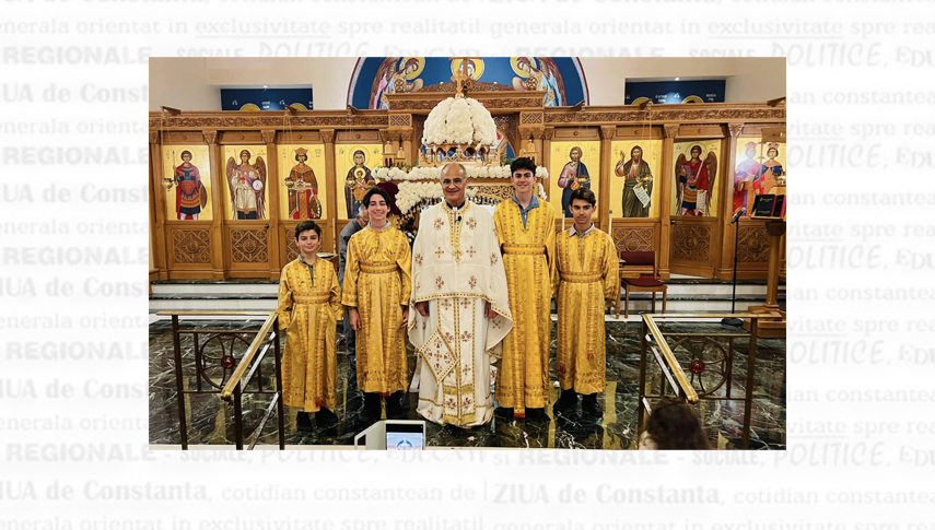 Părintele Constantine „Dino" Papademos, parohul Bisericii „Sfânta Ecaterina” din Elk Grove - California