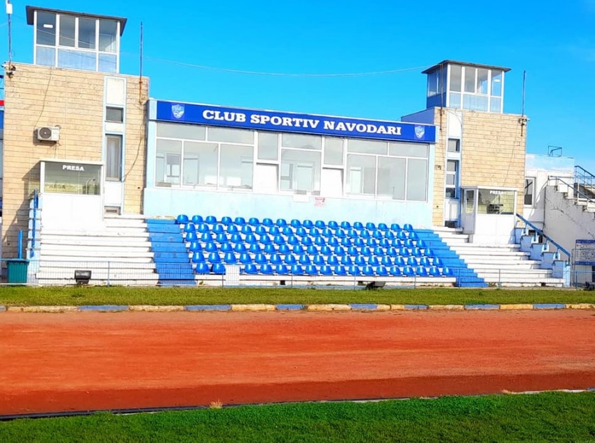 Stadionul „Flacăra“ din Năvodari. Sursa foto: Facebook (CS Năvodari)