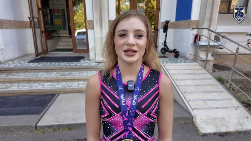 Sabrina Maneca Voinea. Sursa foto: captură Facebook (CSM Constanța)