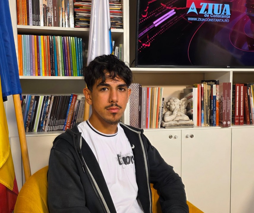 Samuel Cioabă, la ZIUA de Constanța. Sursa foto: ZIUA de Constanța