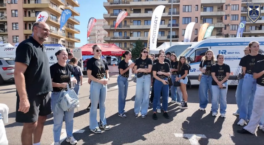 Echipa feminină de volei CSM Constanța. Sursa foto: captură Facebook (CSM Constanța)