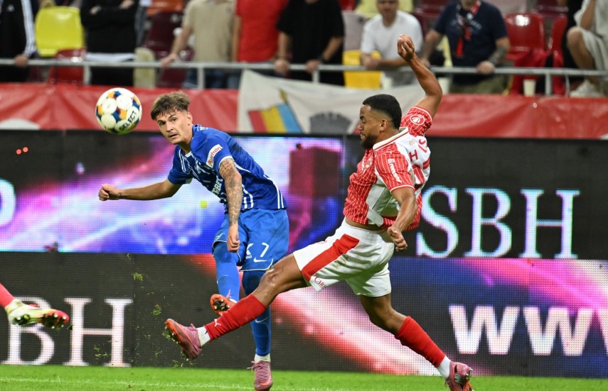 Răzvan Tănasă, în meciul cu Dinamo. Sursa foto: Farul Constanța