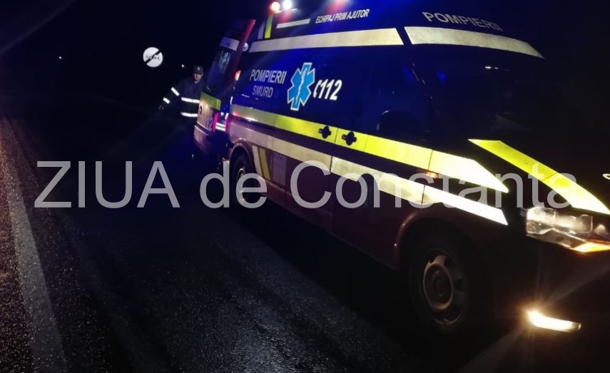 UPDATE Constanta: Accident intre doua autoturisme pe DN 22, in zona Popasului Tasaul. Trei minori si sapte adulti, implicati    