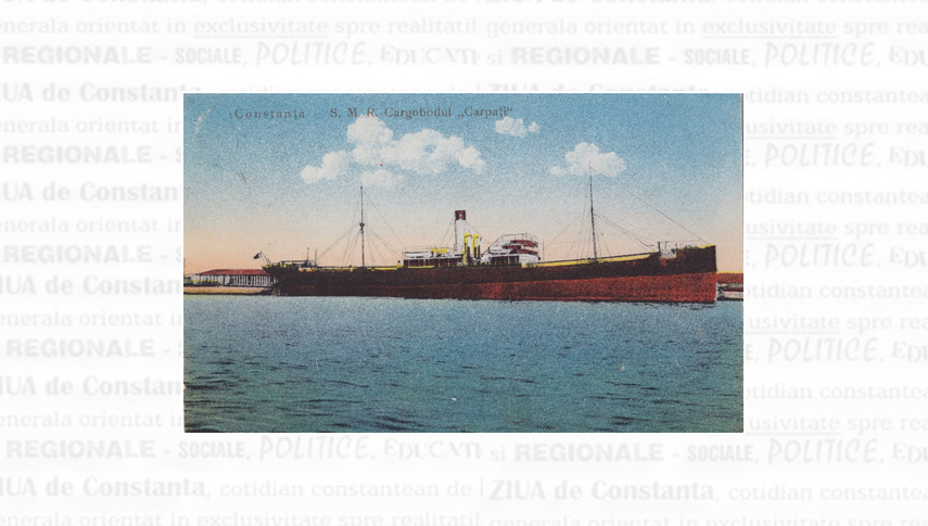 Cargoul Serviciului Maritim Român „Carpați” în portul Constanța