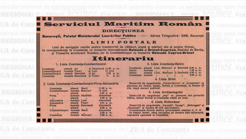 Linia maritimă Rotterdam, deservită de cargourile Serviciului Maritim Român 1913-1914