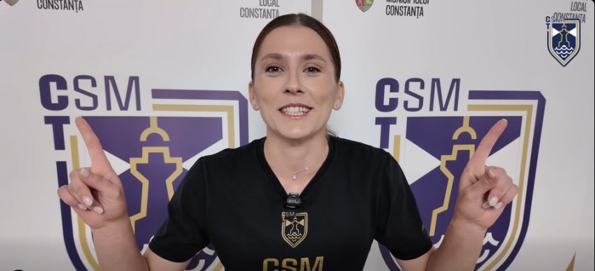 Mihaela Manole. Sursa foto: captură Facebook (CSM Constanța)