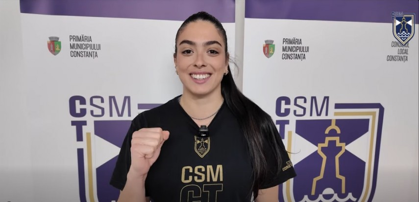 Gabriella Rocha Da Silva. Sursa foto: captură Facebook (CSM Constanța)