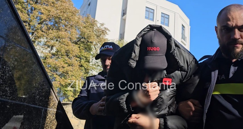 Inculpatul, la Palatul de Justiție - sursa foto: ZIUA de Constanța