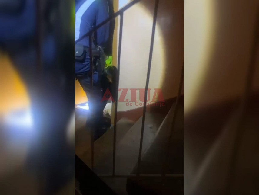 foto video stiri constanta politistii in prima interventie la incendiul de pe badea cartan unul dintre