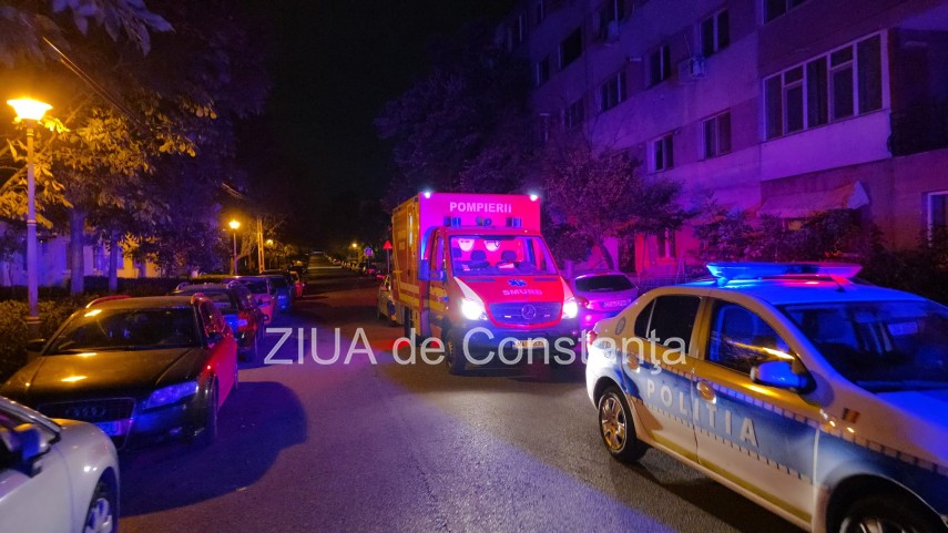 foto video incendiu violent intr un bloc din zona tomis nord din constanta o victima resuscitata mai