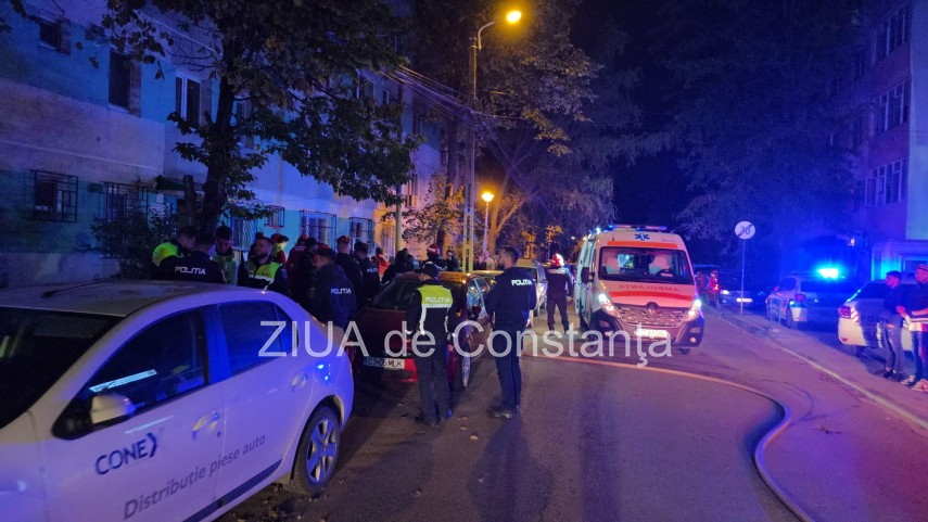 foto video incendiu violent intr un bloc din zona tomis nord din constanta o victima resuscitata mai