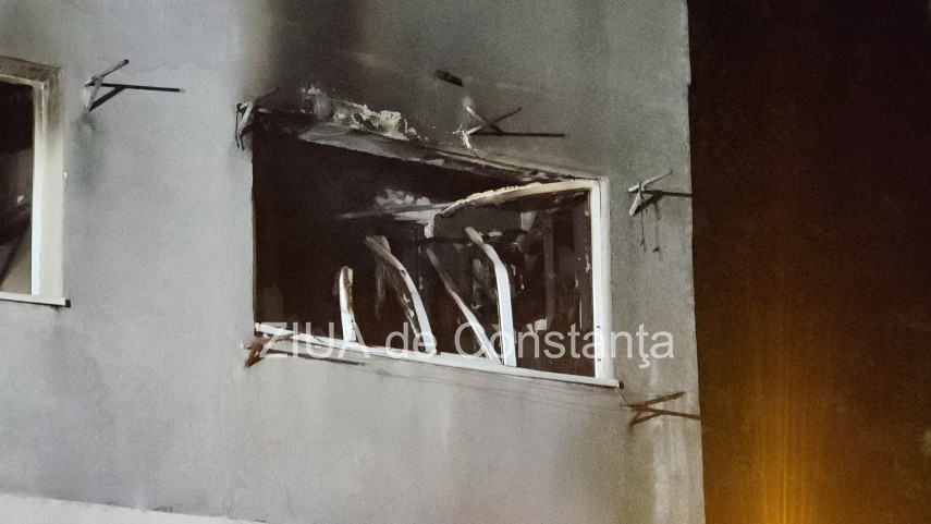 foto video incendiu violent intr un bloc din zona tomis nord din constanta o victima resuscitata mai