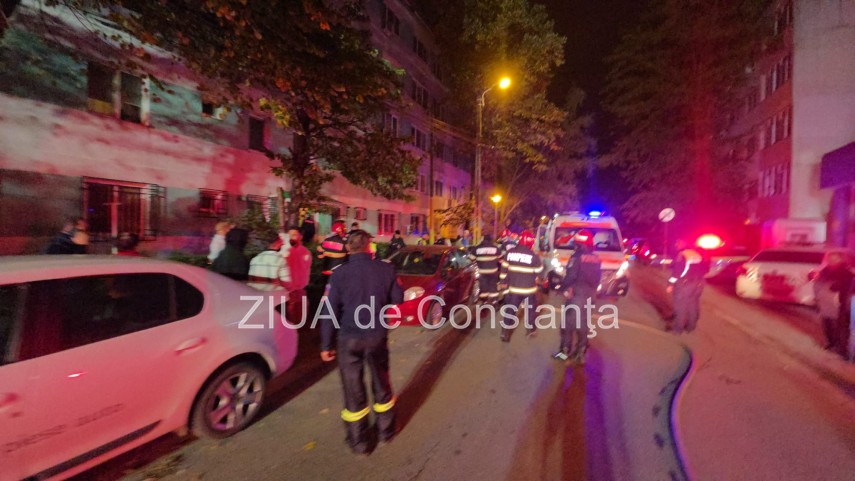 foto video incendiu violent intr un bloc din zona tomis nord din constanta o victima resuscitata mai