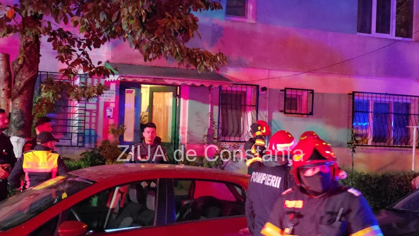 foto video incendiu violent intr un bloc din zona tomis nord din constanta o victima resuscitata mai