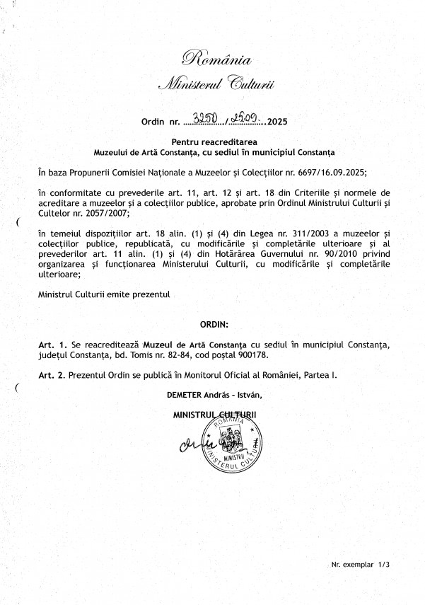 muzeul de arta constanta obtine reacreditarea oficiala foto 914753 muzeul de arta constanta obtine reacreditarea oficiala foto 914753