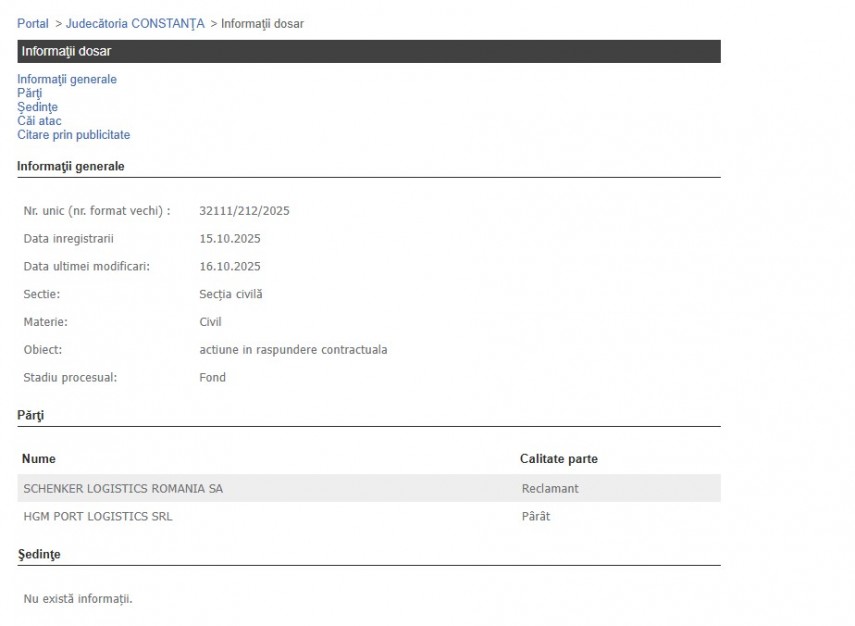 Portalul Instanțelor de Judecată