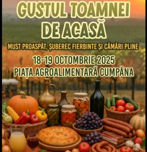 „Gustul Toamnei de Acasă”, târg organizat în Piața din comuna Cumpăna, județul Constanța