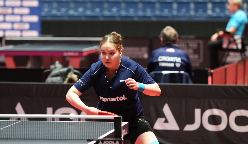 Elena Zaharia. Sursa foto: Facebook (Federația Română de Tenis de Masă)