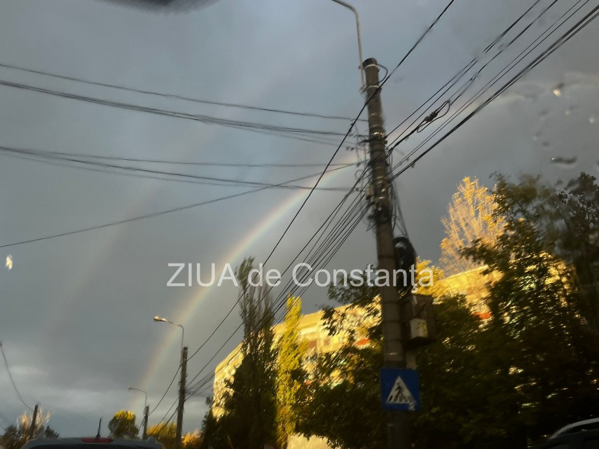 spectacol pe cerul constantei doua curcubee vizibile dupa ploaia de vineri 915677 spectacol pe cerul constantei doua curcubee vizibile dupa ploaia de vineri 915677