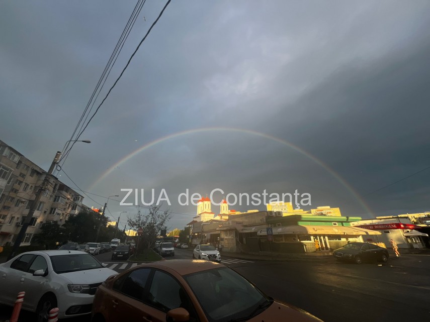 spectacol pe cerul constantei doua curcubee vizibile dupa ploaia de vineri 915677 spectacol pe cerul constantei doua curcubee vizibile dupa ploaia de vineri 915677