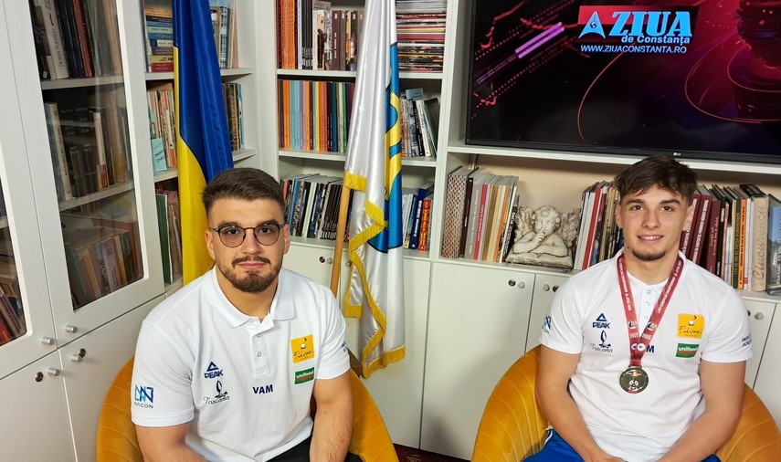 Laurențiu Avram (stânga) și Ștefan Avram. Sursa foto: ZIUA de Constanța