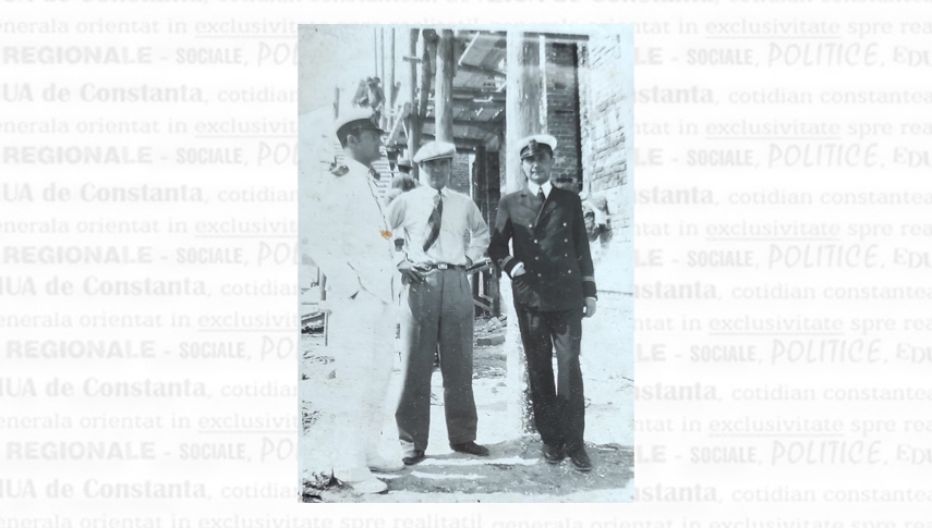 1933. Locotenentul Nicolae Savopol (stânga), împreună cu inginerul  Rică Popovici și locotenentul Popovici. Colecția Dragoș-Alexandru Popovici