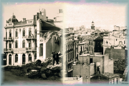 Casa Benderly, în stânga imaginii