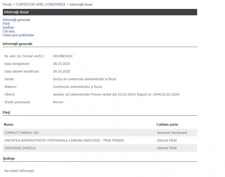 Portalul Instanțelor de Judecată