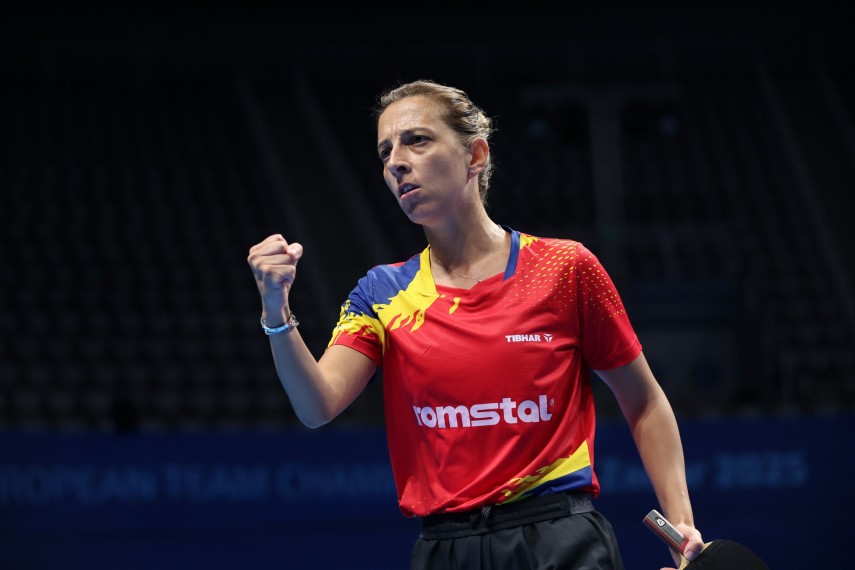 Eliza Samara. Sursa foto: Facebook (Federația Română de Tenis de Masă)