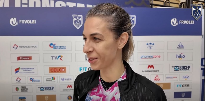 Alexandra Sobo. Sursa foto: captură Facebook (CSM Constanța)