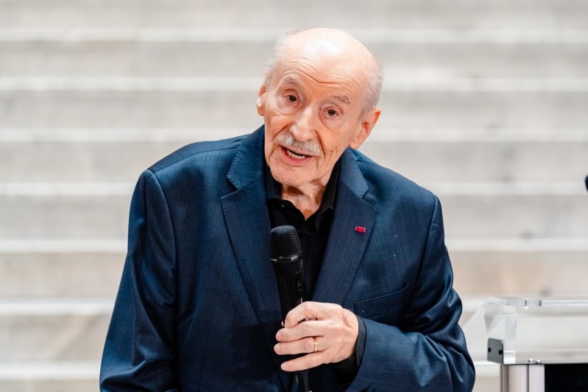 Actorul Victor Rebengiuc, Sursa foto: Facebook/Nicușor Dan