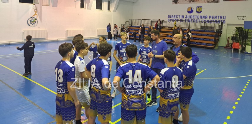 Echipa masculină de speranțe a CSM Constanța. Sursa foto: ZIUA de Constanța
