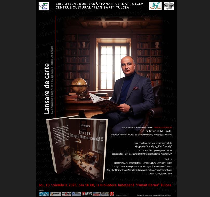Sursa foto: Facebook Biblioteca JUdețeană „Panait Cerna” Tulcea