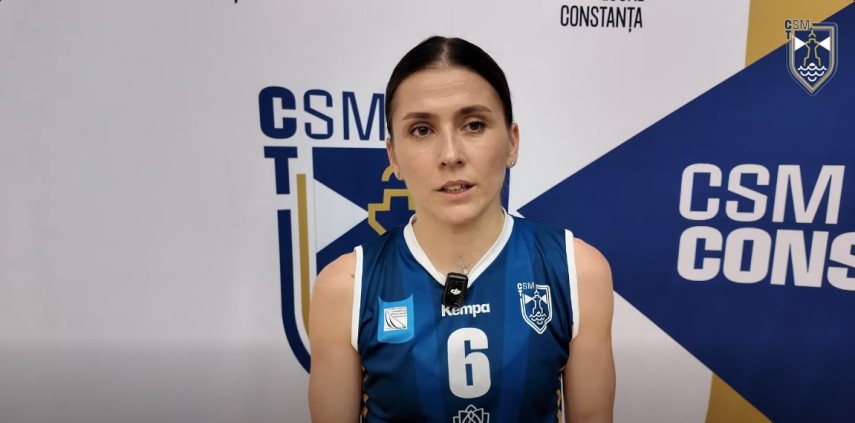 Mihaela Manole. Sursa foto: captură Facebook (CSM Constanța)