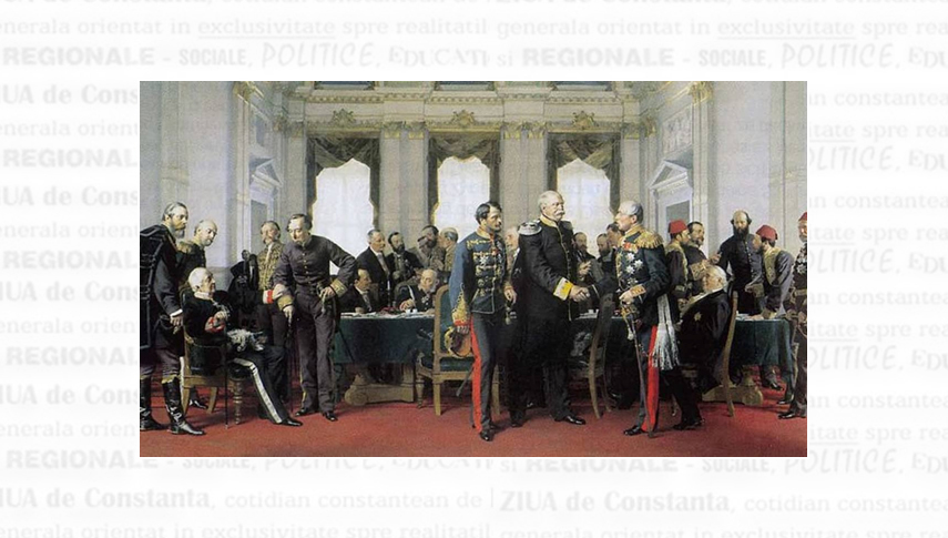 Explicație foto: Congresul de la Berlin. Cei care dau și iau teritorii, oameni, istorii. Printr-o strângere de mână.