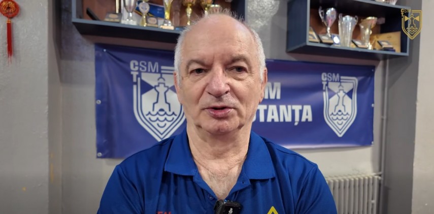 Viorel Filimon. Sursa foto: captură Facebook (CSM Constanța)