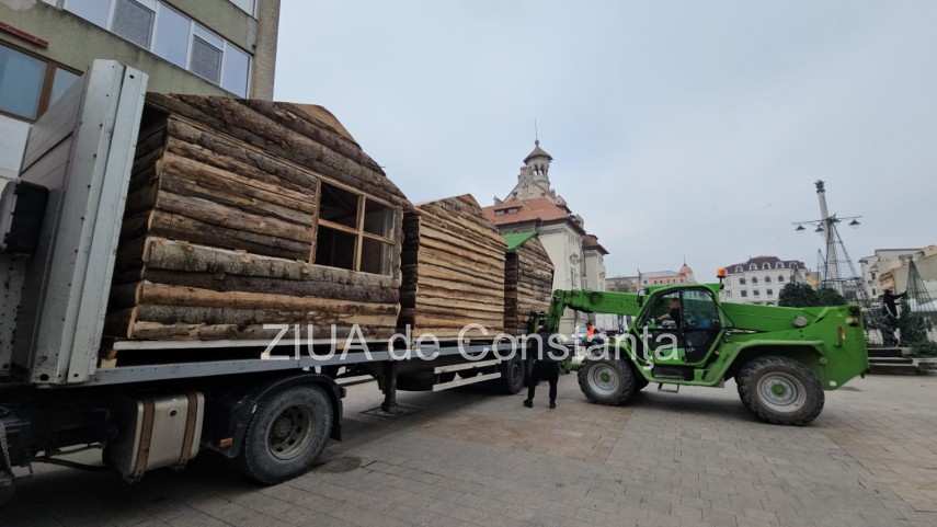 pregatiri in piata ovidiu din constanta pentru targul de craciun foto video 917910 pregatiri in piata ovidiu din constanta pentru targul de craciun foto video 917910