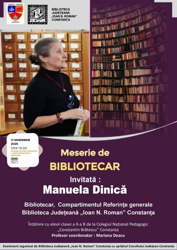 Sursa foto: Facebook/ Biblioteca Județeană Constanța