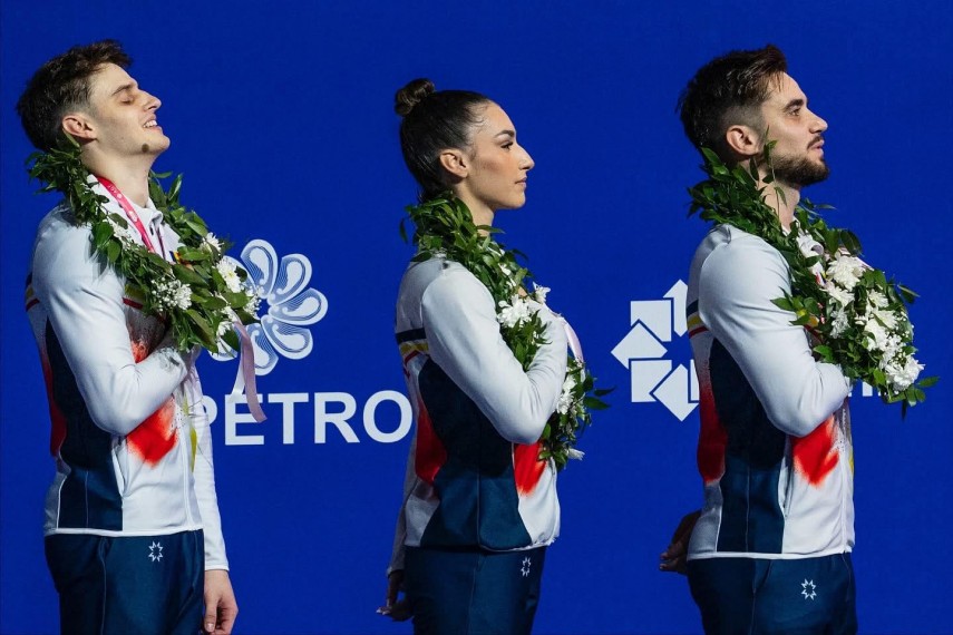  Imagine preluată de pe pagina de Facebook a Federației Române de Gimnastică.