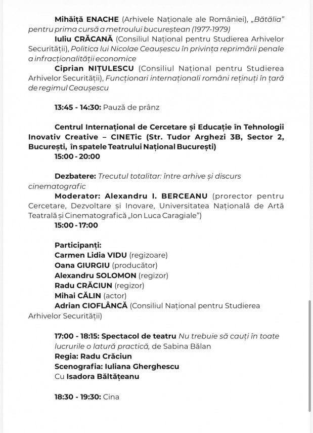 cnsas conferinta nationala comunismul romanesc editia a 14 a are loc pe 20 21 noiembrie 2025 cum arata cnsas conferinta nationala comunismul romanesc editia a 14 a are loc pe 20 21 noiembrie 2025 cum arata